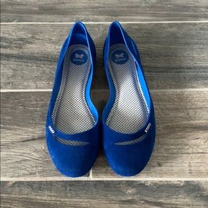 Zaxy blue flats